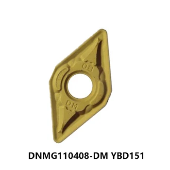 Oriģināls DNMG110408-DM YBD151 DNMG 110408 Karbīda Ieliktņiem, Virpas, Frēzes Virpošanas Instrumenti, pārstrādes Čuguns