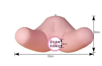 53*32cm Piepūšamās sievietes manekena ķermeņa toroso,maniqui Pusi-garums Masturbācija seksa Apakšbikses modelis sexy pvc lelle D218