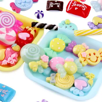 Gļotas Piekariņi Sajauc Silikona Spēlēt Bērniem Rotaļlietas Sweety Krelles Gļotas Saldumi Lodītes, kas veic Piegādi DIY Apkopot Konfektes, Rotaļlietas, Amatniecības
