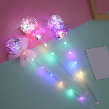 Gaisma-up Burvju Bumbu Zizli Glow Stick LED Rotaļlietu Dzimšanas dienas Princese Halloween