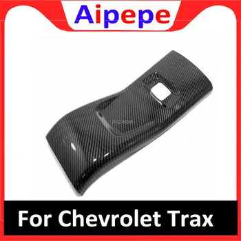 Par Chevrolet Trax Tracker 2019 Interjers Elkoņbalsti Aizmugurē Rindā Vidū Anti kick Vāciņš USB Paneļa Apdares Oglekļa Šķiedras Auto Piederumi