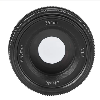 35 mm F1.2 Portrets Mini Vienas Lēcas Lielu Apertūru Fiksēta Fokusa Objektīvu, kas Piemērota Panasonic Olympus M 4/3 Mount