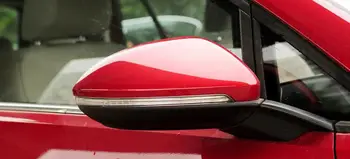 Oglekļa Šķiedras RearviewMirror Vāks-Volkswagen Golf 7 MK7-Gti R20 2013-2016 Gloss Black Pievieno par/ 1:1 Rezerves Stils