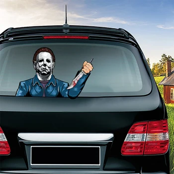 Halloween Šausmu Auto Uzlīmes Aizmugurējā Vējstikla Uzlīmes Auto Ilgviļņu Uzlīmes Car Styling Aizmugures Logu Tīrītājs Uzlīme