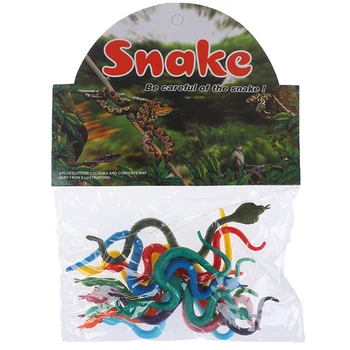 12Pcs Plastmasas Snake Modelis, Smieklīgi, Biedējoši, Čūska Bērniem Improvizēt Palaidnība par Labu Rotaļlietas ZTOYL