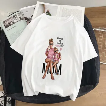 2020. gada vasaras T Krekls, Sieviešu, Mātes Dienā, Mīlestība, Sieviešu Tee Super Mamma gudrs Tshirt Modes Apģērbu Harajuku Balts kawaii T-krekli