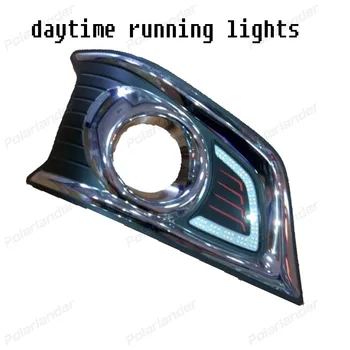 1 pāris, auto daļas, Auto LED dienas gaitas lukturi T/oyota V/igo 2012-Miglas lampas 12V Dienas Gaitas Gaismas ūdensizturīgs ABS