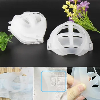 5gab 3D Elpojošs Vārsta Muti Maska Atbalsta Elpošana Palīdzētu Maska Iekšējo Spilvena Kronšteins Pārtikas Klases PE Maska Turētājs