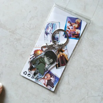 Uzbrukums Titan Keychain Double Sided Akrila Atslēgu piekariņi Kulons Anime Piederumi Karikatūra Atslēgu Gredzens