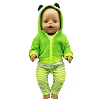 2020 Jaunu Cute varde trīs gabals, kas Piemērots piemērots 43cm Baby Lelle 17 Collu Atdzimis Bērnu Leļļu Apģērbs
