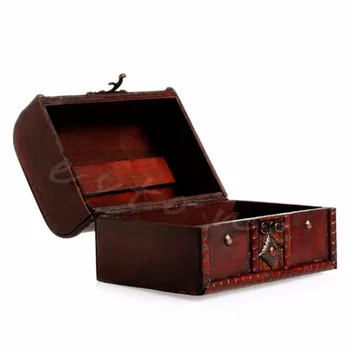 2gab Elegants Vintage Metāla Bloķēšanas Rotaslietas Dārgumu Lāde Gadījumā Rokasgrāmata Koka Kastē uzglabāšanas kaste Vintage Ziedu uzglabāšanas rotaslietas kaste