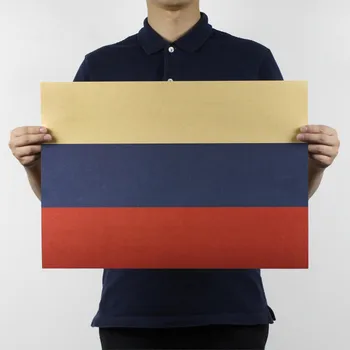 Valsts karoga versija nostalģiskās kraftpapīrs plakātu, sienu apdares, sienas uzlīmes dekoratīvās glezniecības core uzlīmes 51.5X36cm