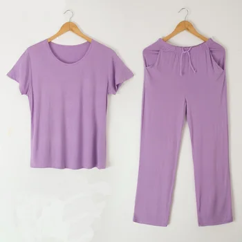 Vasaras pidžamas sieviešu kravu plānas īsām piedurknēm, garās mājas tērps dāmas gadījuma liela izmēra sieviešu pidžamas vasaras sleepwear