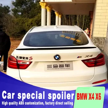 2016 augstas kvalitātes ABS materiāla, BMW X4 X6 spoilers X4 X6 gruntējuma krāsu vai jebkādas krāsas spoileri aizmugurē, bagāžnieka spārna spoileris