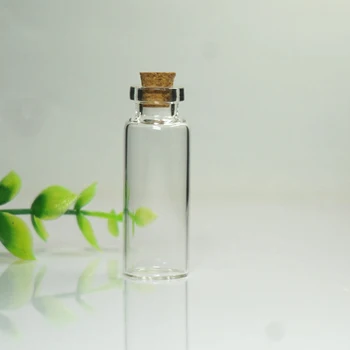 10Pcs Mini Korķa Aizbāzni Stikla Pudele Vēlas Pudeles Svētību Burkas Ziņu Pudelītes Konteineri DIY Dekoru Rotājumi