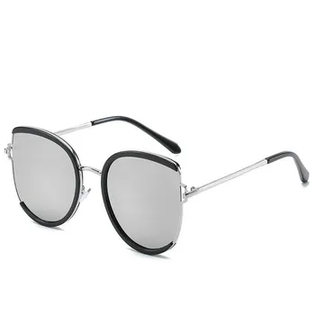 Modes Lielgabarīta Saulesbrilles Sievietēm, Vīriešiem, Kaķu Acu Metāla Rāmis UV400, Saules Brilles Toņos Sieviešu Zīmola Dizaineru Briļļu, Saulesbriļļu
