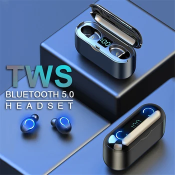 3500mAh Bluetooth 5.0 TWS Earbuds Austiņas w/ Lādēšanas Gadījumā Ar Mic IPX7