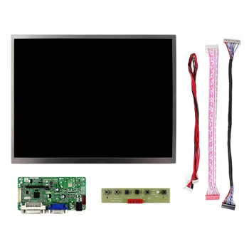 12.1 collu LCD Ekrānu 20pin LVDS Pieslēgvieta DVI, VGA LCD Kontrolieris Valdes HSD121KXN1-A10 LCD Ekrāns