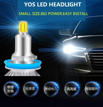 Toyota Fortuner 2016-2020 Lukturu Spuldzes LED 12V 90W 6000K 360 Grādu Fortuner gaismas modificētu LED 2GAB