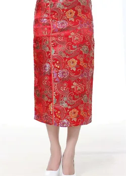 Šanhajas Stāsts Vintage Elegants Ilgi Ķīniešu Kleita Mākslīgās Zīda Cheongsam Ilgi Qipao Ķīniešu Tradicionālā Kleita Sievietēm