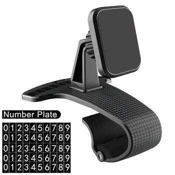 HUD Turētājs Universāls Ar Numura zīmi Auto Telefona Turētāju ir Viegli Uzstādīt vadības Paneli Klipu Magnētisko 360 Rotācijas Stils Stabils