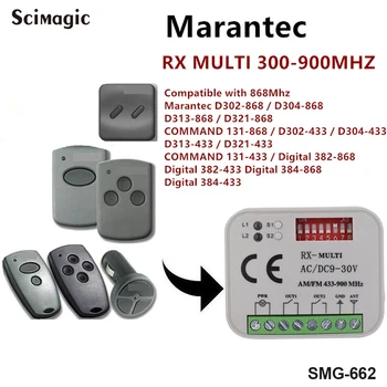 Marantec D321-868/D304-868 uztvērējs tālvadības slēdzi, garāžu durvis, tālvadības AC/DC 9-30V Vispārējā komandu raidītājs RX MULTI 300-900mhz