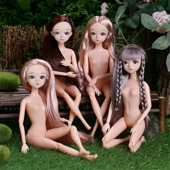 30cm Modes Lelle, Rotaļlietas Meitenēm 1/6 Bjd Lelles Ķermeņa Make-up 3D Acīm Skaisto Princesi Baby Girl Lelles Plastmasas DIY Rotaļlietas Meitenēm