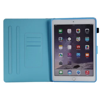 Gudrs Kaķis Case for Apple iPad Gaisa 1 A1474 A1475 A1476 uz krāsotiem Mīksto Triecienizturīgs Smart Auto Mosties Miega Tabletes Apvalks + Filma+Pildspalva