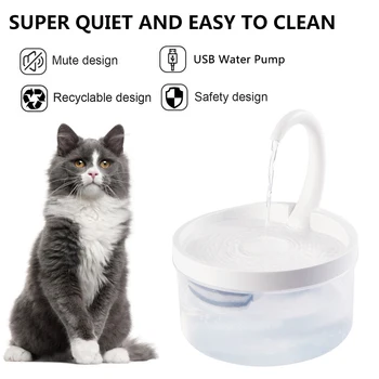 Pet Ūdens Strūklaka Liela Jauda, Augstas efektivitātes Filtrācijas Kaķis Automātiskās Dzirdināšanas Strūklaka, Ūdens Padeves Kaķi Suņi