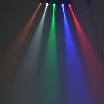 RGB 5W Krāsains Disco LED Gaismas Projektors Spogulis Bumbu Lampas KTV DJ Puses Liecina, Skatuves Apgaismojums, Mājās, Veikala Offcie Mākslas Dekoru Uzmanības centrā
