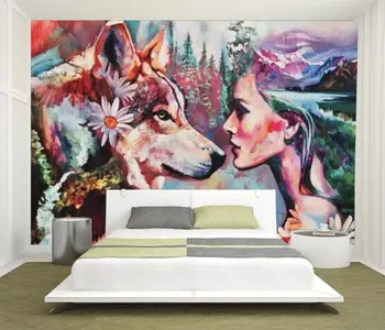 Beibehang Custom tapetes fotogrāfijas eļļas glezna lauku stila mājas dekorēšana dzīvojamā istaba guļamistaba fona sienas 3d tapetes