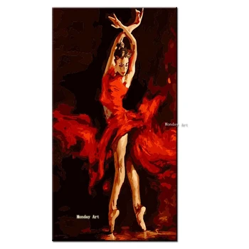 Pop art Roku un Paletes Nazi Eļļas Glezniecība, Modernā Baleta Dejotāji attēlu uz Audekla Sienas Apdares viesnīcu sienu apdare