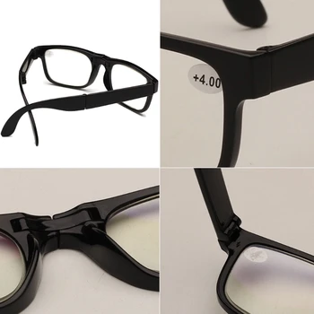 Unisex Salokāms Lasīšanas Brilles Salocīts Karājas +1 +1.5 +2 +2.5 +3 +3.5 +4.0 Presbyopic Brilles Pilna Kadra