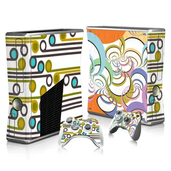 KARSTĀ Spēles Ūdensizturīgs Ādas kategorijas Uzlīme Microsoft Xbox 360 Slim + 2 Kontrolieris Ādas Dizains