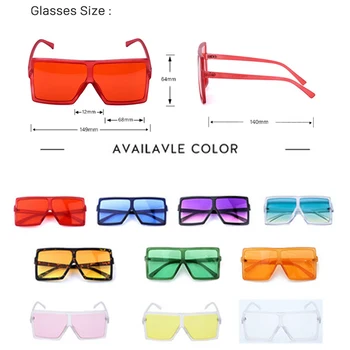Lielā Laukumā Saulesbrilles Sieviešu Aizsargbrilles Mens Lielgabarīta Saules Brilles Modes Dāmas Streetwear Zīmola Red Black Briļļu Gafas De Sol