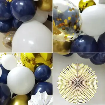 102pcs Tintes Zils Lateksa Balonu Komplekts Star Skaidrs, Rozā Zelts Hēlija Baloni, Kāzu Dekorēšana Bērnu Dušas, Dzimšanas dienas Grupa Krājumi