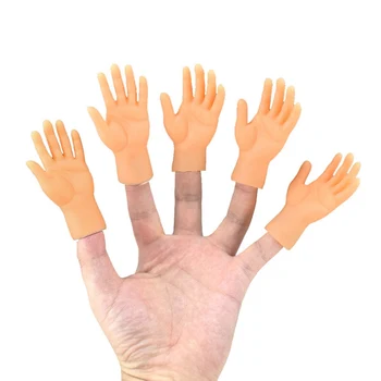 2 gab./komplekts Jaunums Smieklīgi Pieciem Pirkstiem, Plaukstām Atvērtu Pirkstu Rotaļlietas Mazo Roku Modeli, pa Kreisi, pa Labi Niecīga Rokas Par Spēli Puse Kostīms
