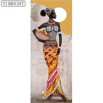 Dimanta Izšuvumu Pārdošana Āfrikas Sievieti Un bērnu,5d Dimanta krāsošana,pilna Dimanta Mozaīku Bildes No Rhinestones krustdūrienā LK1