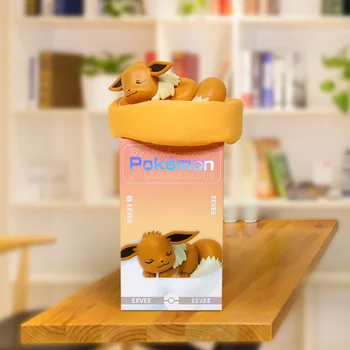 Patiesu 6Pcs/set Pokemon rotaļlietas Darbības Rādītāji Pikachu EEVEE Komala Miega Stāvokli Blind Kaste Bērniem dzimšanas dienas dāvanu komplekts