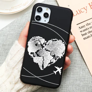 Pasaules Kartes, Ceļojumu Tikai Iet Tālrunis Lietā Par iPhone 11 Pro XS MAX X XR 7 8 6 S Plus 5 SE Mīksta Silikona Vāciņš iPhone SE 2020. gadam Coque