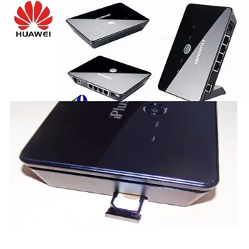 DAUDZ 10pcs Atbloķēt Huawei B970 3G bezvadu Maršrutētāju, Vārteju, HSDPA, WIFI maršrutētāju Ar SIM Kartes Slots, 4 LAN ports