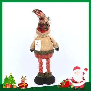 Sniegavīrs Santa Klauss, Ziemassvētku Rotājumi Lelle, kas Stāv uz Galda, Ziemassvētku Rotājumu un Dāvanu Bērniem Mājās Ziemassvētki Galda Dekorēšana