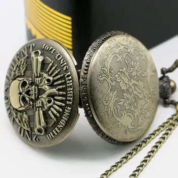 Jaunas Ielidošanas Vecs, Antīks, 2. Grozījums ASV Tēmu, Aizstāvot Brīvību, Jo 1791 Dizaina Kabatas pulkstenis Ar Kaklarota Ķēdes