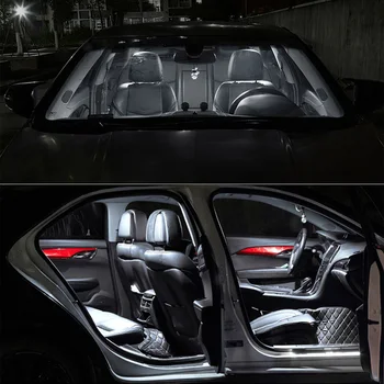 TPKE 8Pcs Balts Canbus LED Spuldzes salona Apgaismojuma Komplekts 2005-2017 2018 2019 Subaru WRX Kartes Dome Durvis, Bagāžnieka Lampas