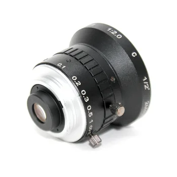 2Mega Pikseļi 4mm objektīvs C MOUNT Manuālā Diafragmas CCTV LENS 2MP F2.0 4mm Rūpniecības objektīvs cctv kameru, hd kameru ahd kamera