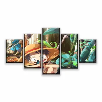 Sienas Mākslas HD Izdrukas Mājas Dekoru 5 Gabali, Kanvas no Viena Gabala, Glezna, Karikatūra Moduļu Animācijas Attēlus Zēniem Telpā Mākslas Poste