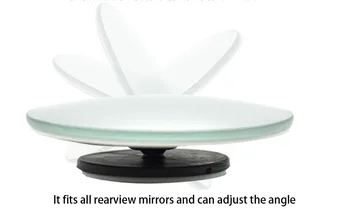CHIZIYO 2gab/komplekts 50mm Auto Žalūzijas, Spogulis, Atpakaļskata Spogulis 360 Grādu Korekcija HD Neizmērojams Stikla Mazas, Apaļas Spogulis