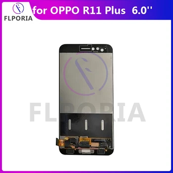 Original LCD OPPO R11 Plus LCD Ekrāna LCD Displejs R11Plus Touch Screen Digitizer LCD Montāža Tālrunis Nomaiņa Pārbaudīta