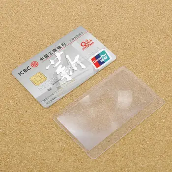 10 Gab. Mini Kredītkartes Izmēra Lupa Lasījumā Palielināmo Stiklu, Lēcu Kabatas Palielināmie Portatīvo Pārredzamu Palielināmais Stikls