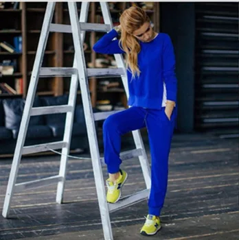 Cietā 2020. gadam samazināt Jaunu Dizaina Modes Karstā Pārdošanas Uzvalks Komplekts Sievietēm Tracksuit divdaļīga Stila Apģērbs sporta Krekls Sports Wear